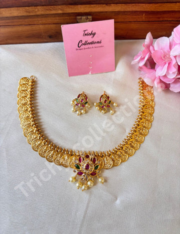 Lakshmi coin gold Tamara  necklace