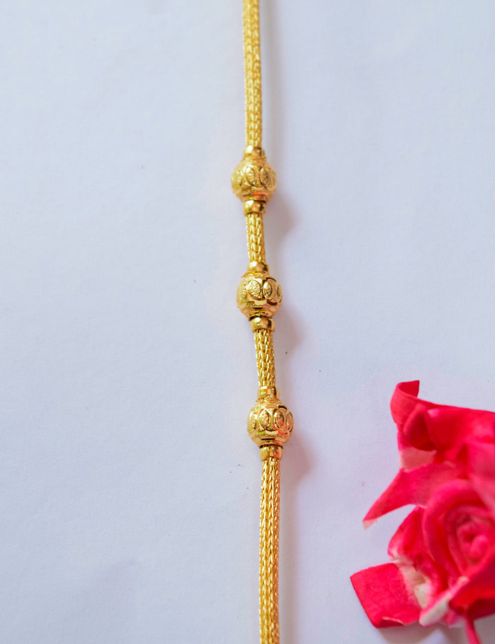 Full gold finish premium mugappu chain